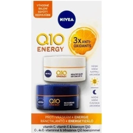 Nivea Energizing Day + Night Anti-Wrinkle Cream Q10 2x50ml 1×2x50 ml, крем для кожи: цены и характеристики