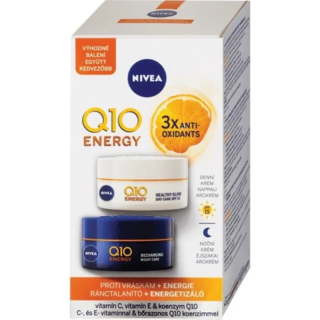 Nivea Energizing Day + Night Anti-Wrinkle Cream Q10 2x50ml 1×2x50 ml, крем для кожи: цены и характеристики