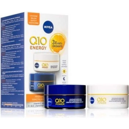 Nivea Energizing Day + Night Anti-Wrinkle Cream Q10 2x50ml 1×2x50 ml, крем для кожи: цены и характеристики