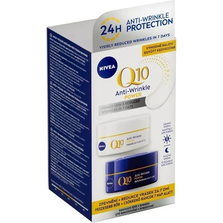 Nivea Energizing Day + Night Anti-Wrinkle Cream Q10 2x50ml 1×2x50 ml, крем для кожи: цены и характеристики