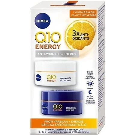 Nivea Energizing Day + Night Anti-Wrinkle Cream Q10 2x50ml 1×2x50 ml, крем для кожи: цены и характеристики