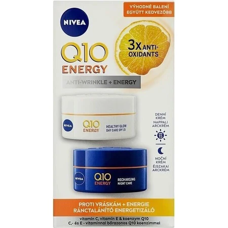 Nivea Energizing Day + Night Anti-Wrinkle Cream Q10 2x50ml 1×2x50 ml, крем для кожи: цены и характеристики