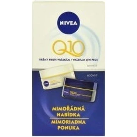 NIVEA Укрепляющий дневной и ночной крем Q10 POWER DUO 2×50 мл, укрепляющий крем: цены и характеристики