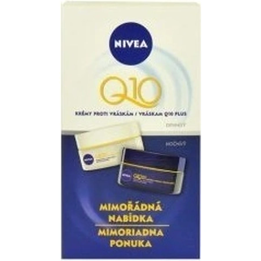 NIVEA Укрепляющий дневной и ночной крем Q10 POWER DUO 2×50 мл, укрепляющий крем: цены и характеристики