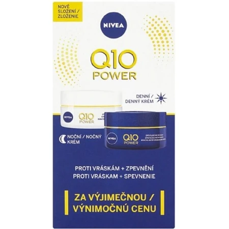 NIVEA Укрепляющий дневной и ночной крем Q10 POWER DUO 2×50 мл, укрепляющий крем: цены и характеристики