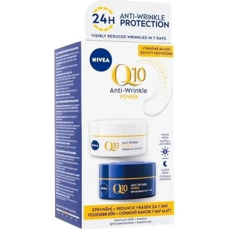 NIVEA Укрепляющий дневной и ночной крем Q10 POWER DUO 2×50 мл, укрепляющий крем: цены и характеристики