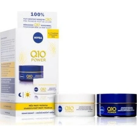 NIVEA Укрепляющий дневной и ночной крем Q10 POWER DUO 2×50 мл, укрепляющий крем: цены и характеристики