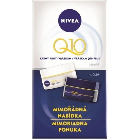 NIVEA Укрепляющий дневной и ночной крем Q10 POWER DUO 2×50 мл, укрепляющий крем: цены и характеристики