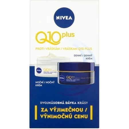 NIVEA Укрепляющий дневной и ночной крем Q10 POWER DUO 2×50 мл, укрепляющий крем: цены и характеристики