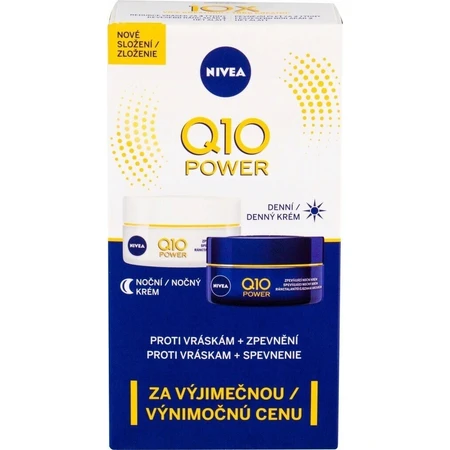 NIVEA Укрепляющий дневной и ночной крем Q10 POWER DUO 2×50 мл, укрепляющий крем: цены и характеристики