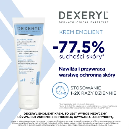 Дексерил Эмолиент крем, 50 г: цены и характеристики