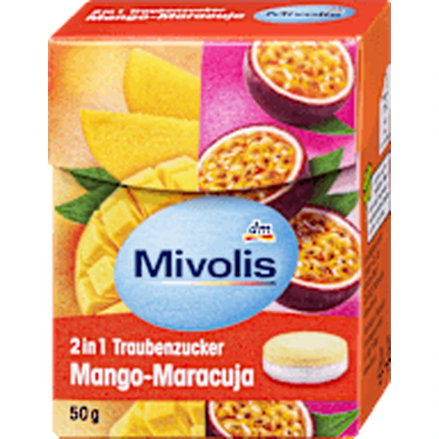 Mivolis Декстроза 2 в 1 Манго, маракуйя, 50 г: цены и характеристики