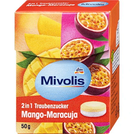 Mivolis Декстроза 2 в 1 Манго, маракуйя, 50 г: цены и характеристики