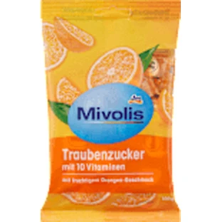 Миволис Декстроза с 10 витаминами, со вкусом апельсина, 100 г