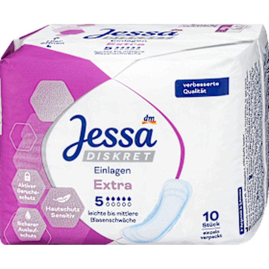 Jessa DISKRET Гигиенические прокладки при недержании Extra, 10 шт.: цены и характеристики