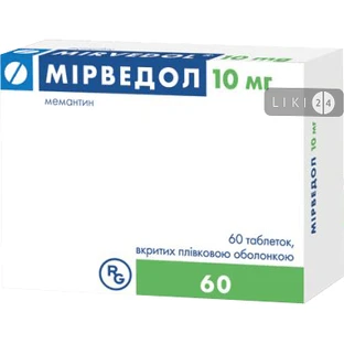 Мірведол табл. в/плівк. обол. 10 мг блістер №60