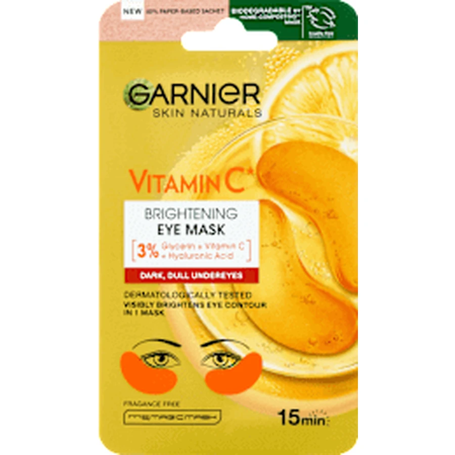 Garnier Skin Naturals Серветка-маска для області навколо очей, 1 шт.: ціни та характеристики