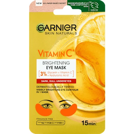 Garnier Skin Naturals Серветка-маска для області навколо очей, 1 шт.: ціни та характеристики