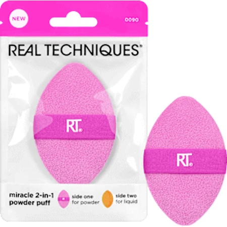 Кисть для макияжа REAL TECHNIQUES Miracle 2in1 Powder Puff, 1 шт.: цены и характеристики