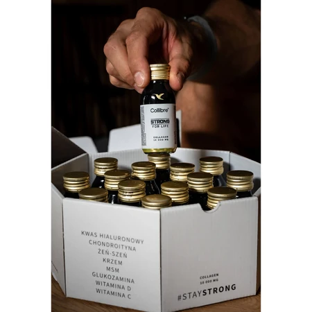 Collibre Strong For Life Shot, коллаген 10000 мг, персиковый вкус, 60 мл х 15 шт СРОК ДНЯ: цены и характеристики
