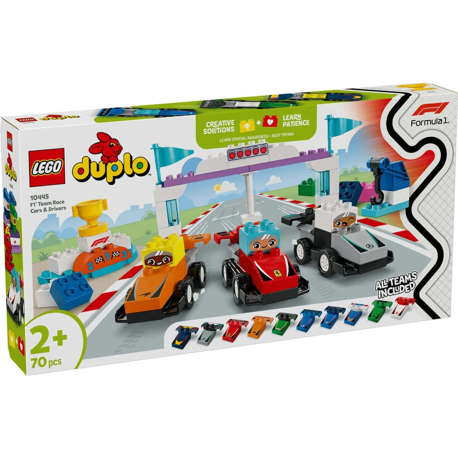 Команда F1: Гоночные машины и гонщики, 10445, + 2 года, Lego: цены и характеристики