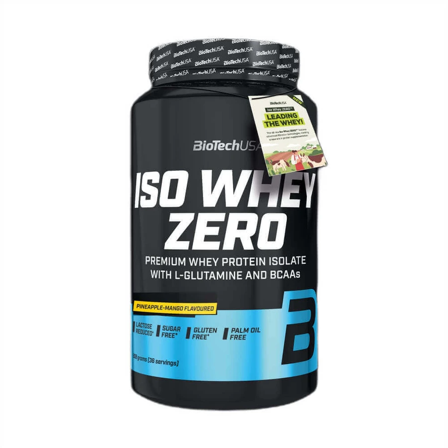 Протеїновий порошок Iso Whey Zero, Ананас-Манго, 908 г, BioTechUSA: ціни та характеристики