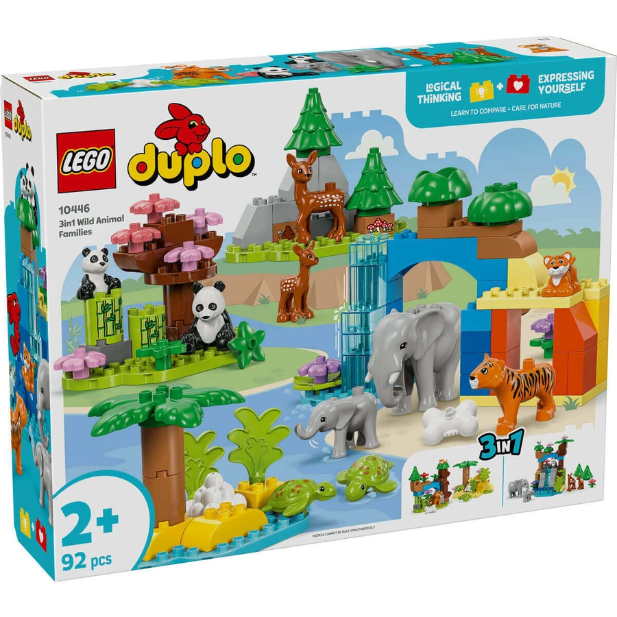Сім'ї диких тварин 3 в 1, 10446, + 2 роки, Lego: ціни та характеристики
