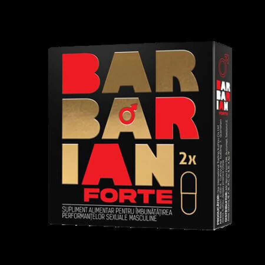 Добавка для потенції Barbarian Forte, 2 капсули, Adya Green Pharma: ціни та характеристики