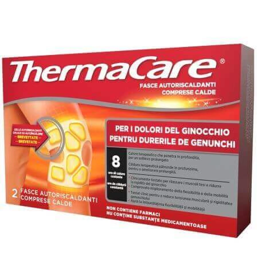 Согревающие компрессы на колено, 2 компресса, ThermaCare: цены и характеристики