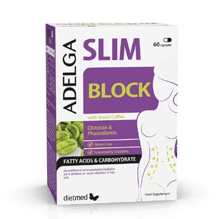 Адельга Слим Блок, 60 капсул, Dietmed