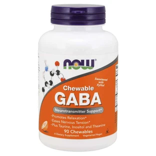 NOW alimente GABA + Taurina + Inositol 90 pastile