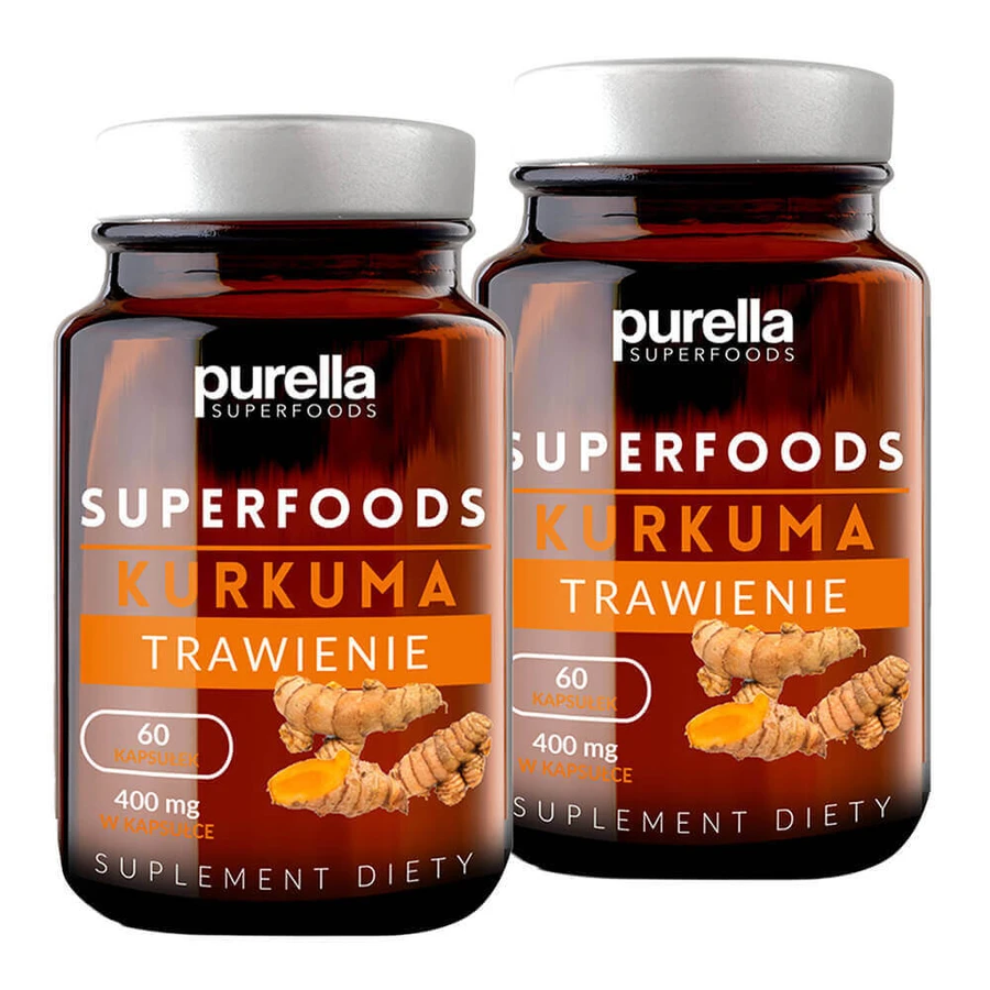 Purella Superfoods Turmeric Digestion Set, 2 x 60 капсул: цены и характеристики