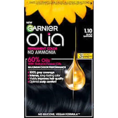 GARNIER GARNIER olia Перманентна фарба 1.10 Чорний сапфір, 174 мл: ціни та характеристики