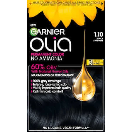GARNIER GARNIER olia Перманентна фарба 1.10 Чорний сапфір, 174 мл: ціни та характеристики