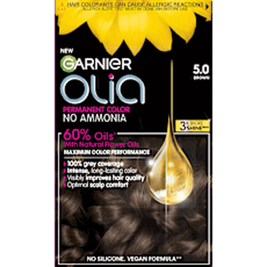 GARNIER GARNIER olia Перманентная краска 5.0 Коричневый, 174 мл: цены и характеристики