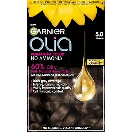 GARNIER GARNIER olia Перманентная краска 5.0 Коричневый, 174 мл: цены и характеристики