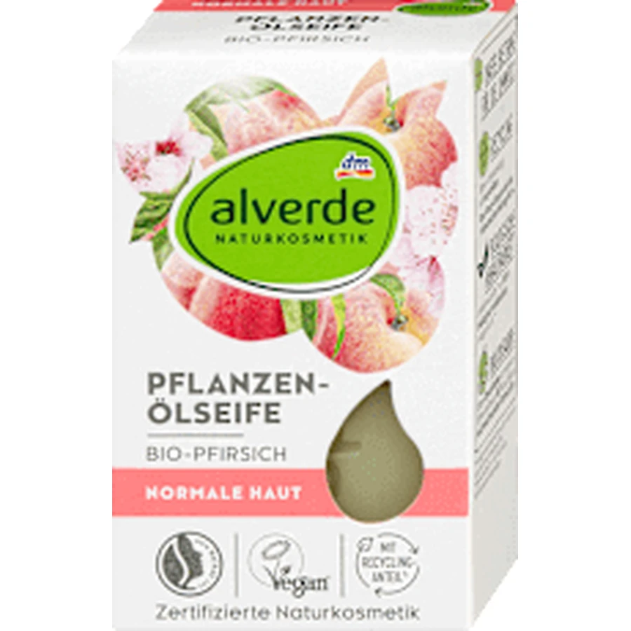 alverde NATURKOSMETIK Твердое мыло с персиком, 100 г: цены и характеристики