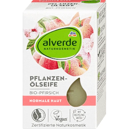 alverde NATURKOSMETIK Твердое мыло с персиком, 100 г: цены и характеристики