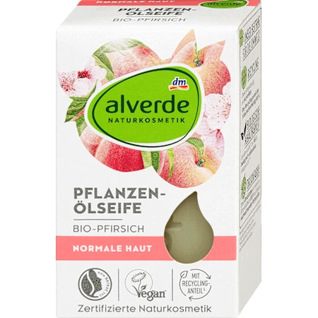 alverde NATURKOSMETIK Твердое мыло с персиком, 100 г: цены и характеристики