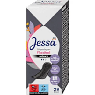Прокладки Jessa Daily Normal Absorbent Вбираючі прокладки, чорні, 28 шт.