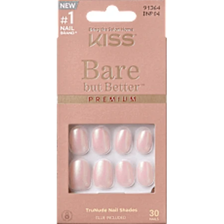 KISS Bare But Better Premium Fake Nails Mocha, 1 набор: цены и характеристики