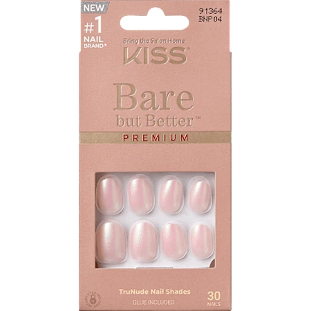 KISS Bare But Better Premium Fake Nails Mocha, 1 набор: цены и характеристики
