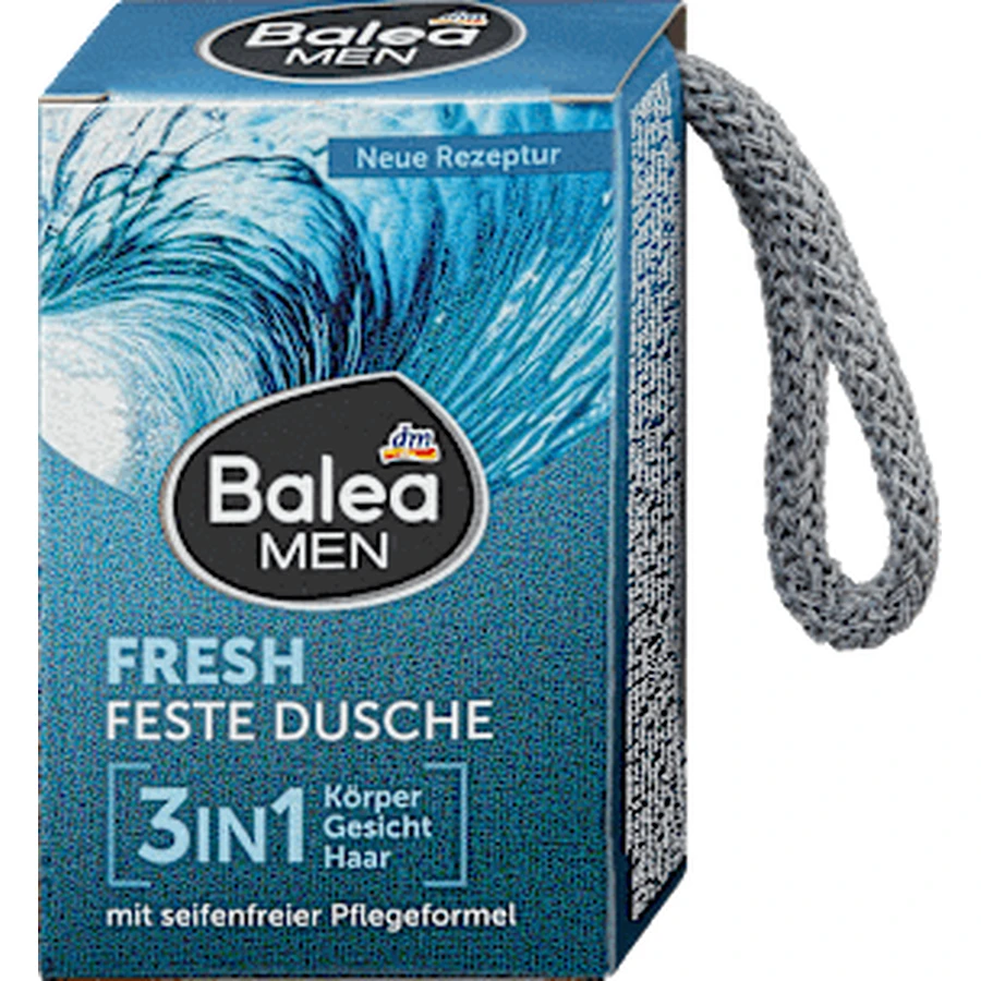 Твердий гель для душу Balea MEN Fresh 3 в 1, 100 г: ціни та характеристики