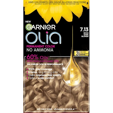 GARNIER olia Перманентна фарба 7.13 Бежевий темно-русявий, 174 мл: ціни та характеристики