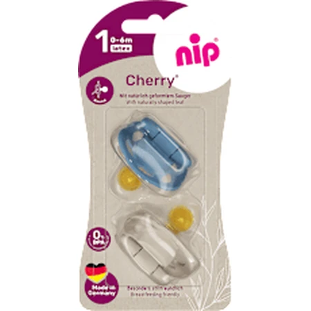 nip Набір пустушок для хлопчиків 0-6 місяців, 2 шт.: ціни та характеристики