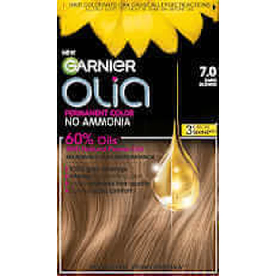 GARNIER olia Перманентный цвет 7.0 Темный блондин, 174 мл: цены и характеристики
