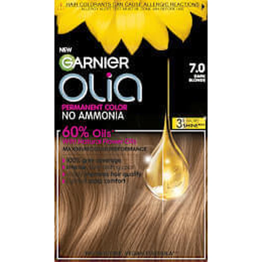GARNIER olia Перманентный цвет 7.0 Темный блондин, 174 мл: цены и характеристики