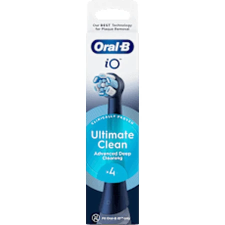 Насадки для щітки Oral-B iO Ultimate Clean Powerbrush Refills Ultimate Clean Black, 4 шт.: ціни та характеристики