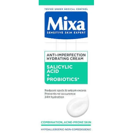 Крем для лица Mixa Anti-blemish - салициловая кислота и AHA, 50 мл: цены и характеристики