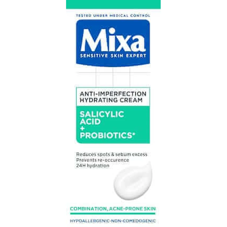Крем для лица Mixa Anti-blemish - салициловая кислота и AHA, 50 мл: цены и характеристики